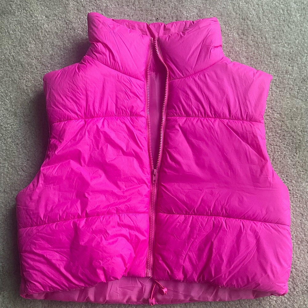 Hot Pink Puffer Vest